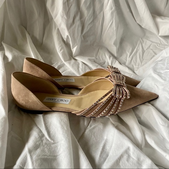 NIB Jimmy Choo Kaitence Flats in Ballet Pink 9 - Picture 4 of 8